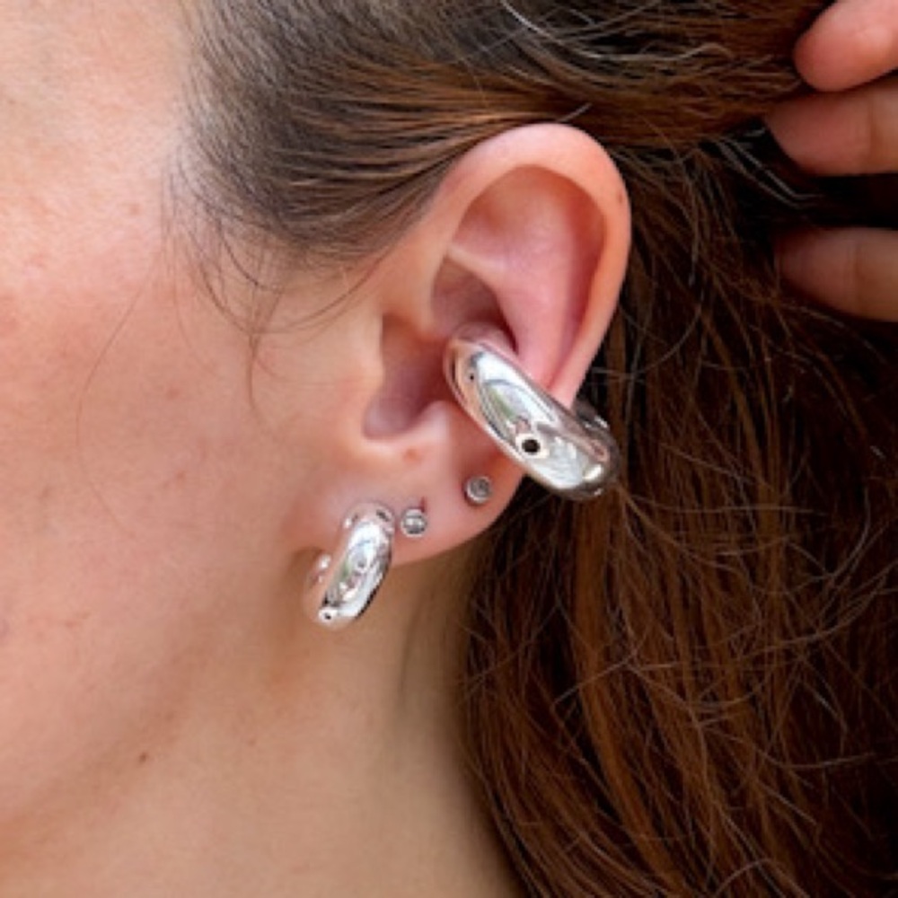 COPY - Medium Silver Ear Cuff by Paula Mendoza